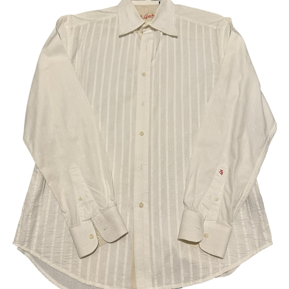 Robert Graham Ivory Dress men Shirt